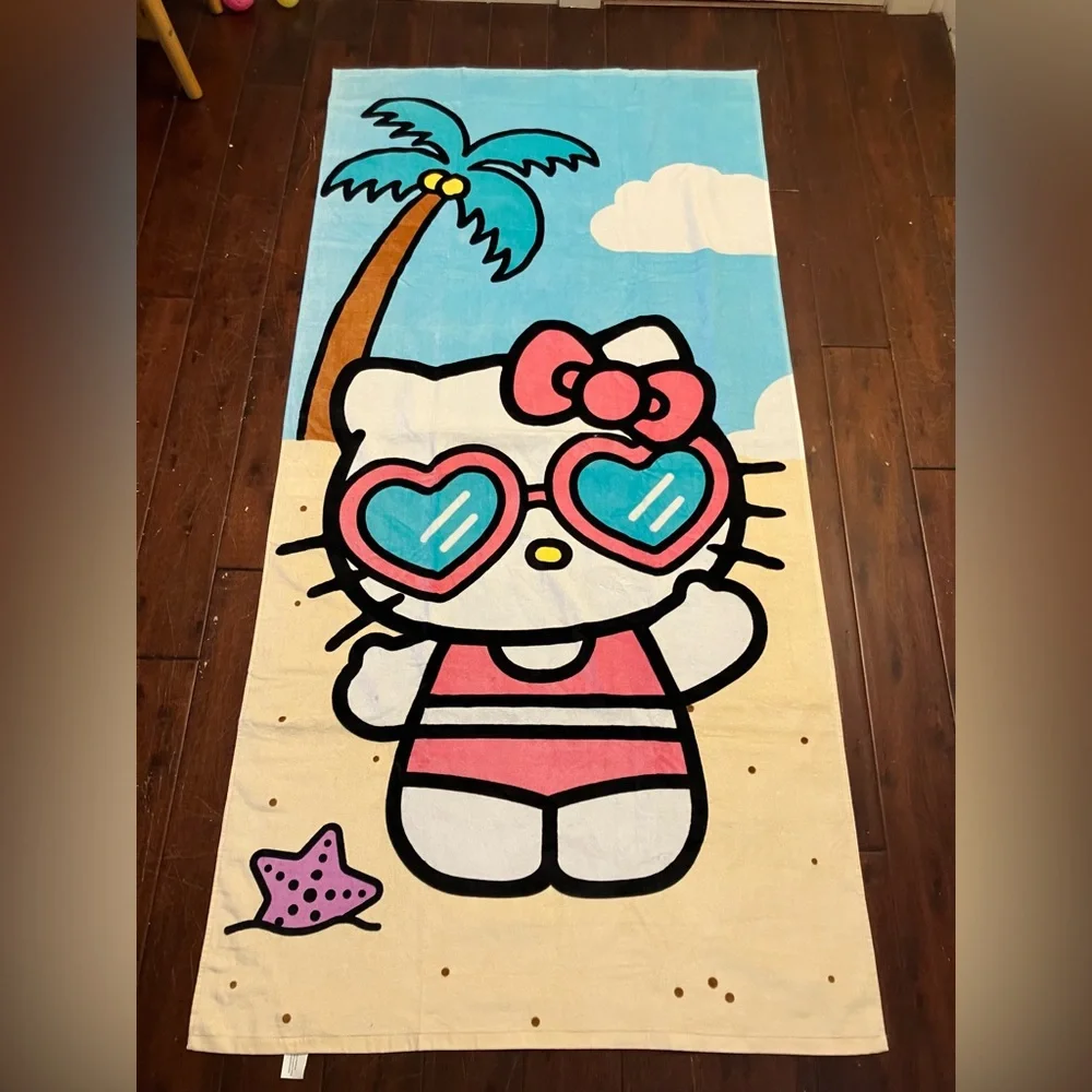 Hello Kitty Beach Towel LARGE NWOT